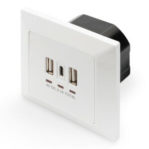 Digitus Presa Di Carica Per Smartphone / Tablet Con 2 Usb A, 1 Usb Type-C<Sup></Sup>, 3100 Ma, Up